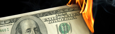 dollar burning s