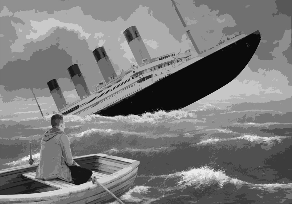 sinking ship